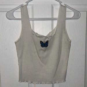 Butterfly Cropped Tank